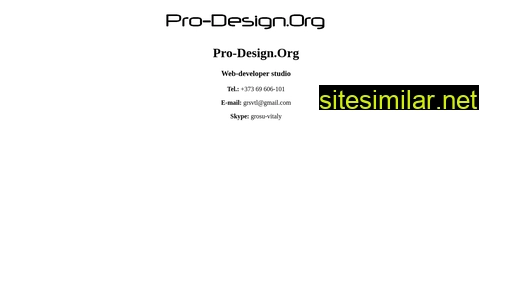 pro-design.org alternative sites