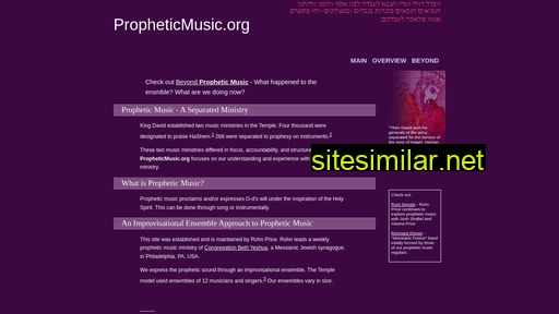 Propheticmusic similar sites