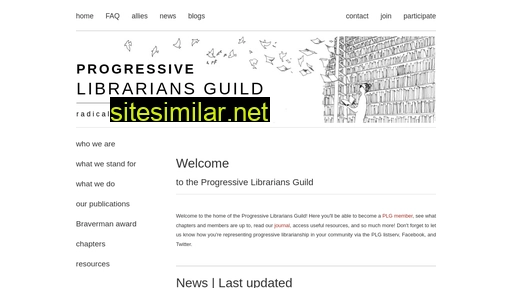 progressivelibrariansguild.org alternative sites
