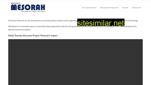 projectmesorah.org alternative sites