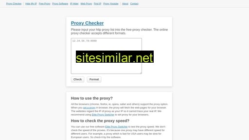 proxy-checker.org alternative sites