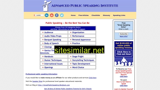 public-speaking.org alternative sites