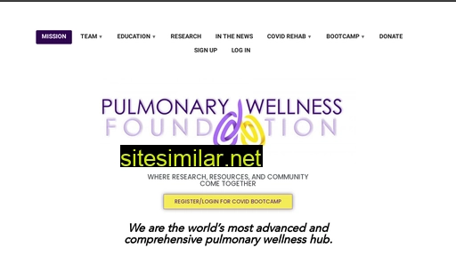 Pulmonarywellness similar sites