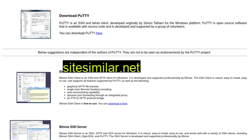 putty.org alternative sites
