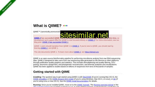 qiime.org alternative sites