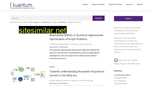 Quantum-journal similar sites