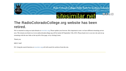radiocoloradocollege.org alternative sites