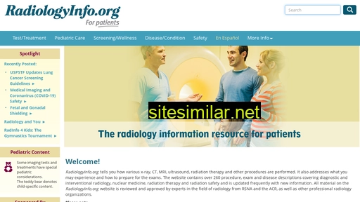 radiologyinfo.org alternative sites
