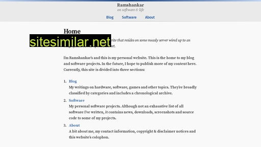 ramshankar.org alternative sites