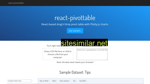 react-pivottable.js.org alternative sites