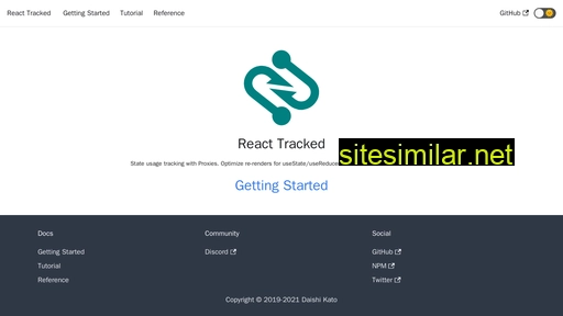 React-tracked similar sites