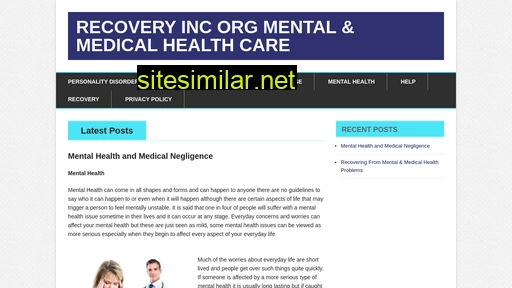 recovery-inc.org alternative sites