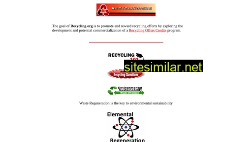 recycling.org alternative sites