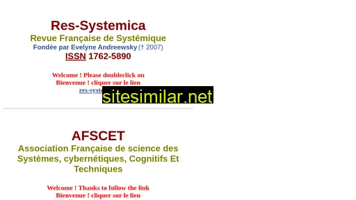 res-systemica.org alternative sites