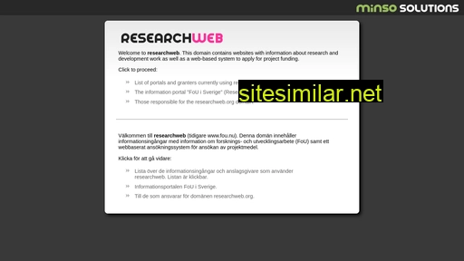 researchweb.org alternative sites