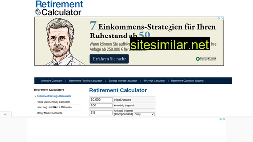 retirementcalculators.org alternative sites