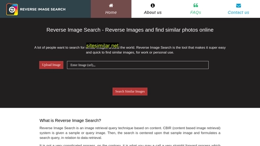 Reverse-image-search similar sites