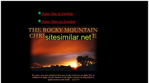 Rockymountainchristian similar sites