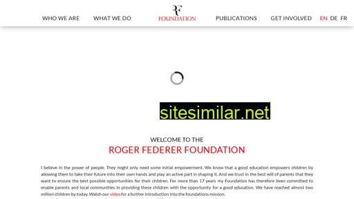 rogerfedererfoundation.org alternative sites