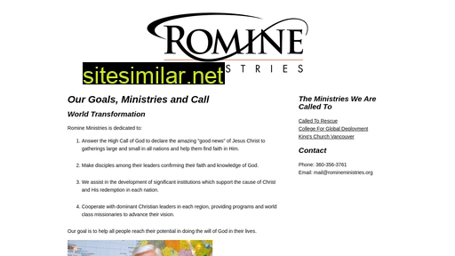romineministries.org alternative sites