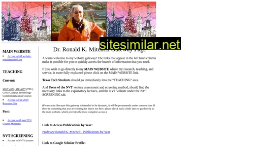 ronaldmitchell.org alternative sites