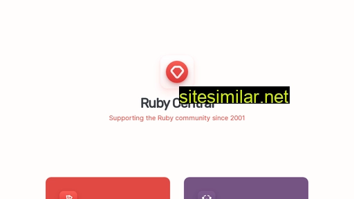 Rubycentral similar sites