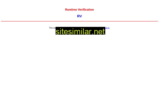 runtime-verification.org alternative sites