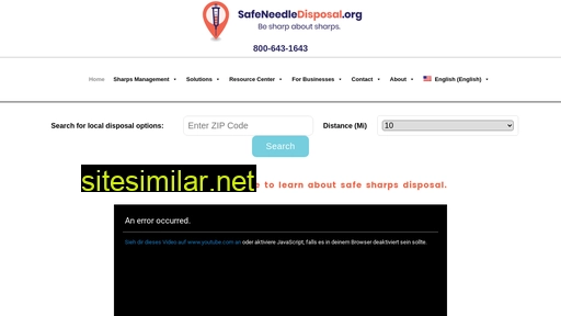 safeneedledisposal.org alternative sites