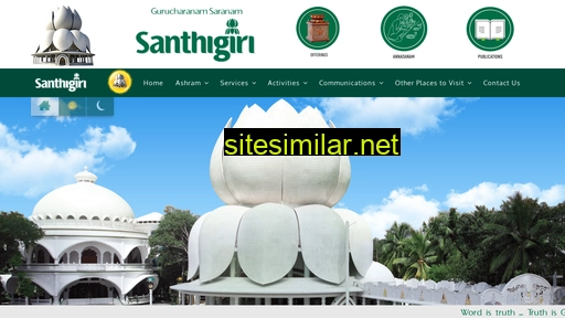 santhigiriashram.org alternative sites