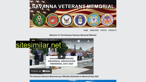 savannaveteransmemorial.org alternative sites