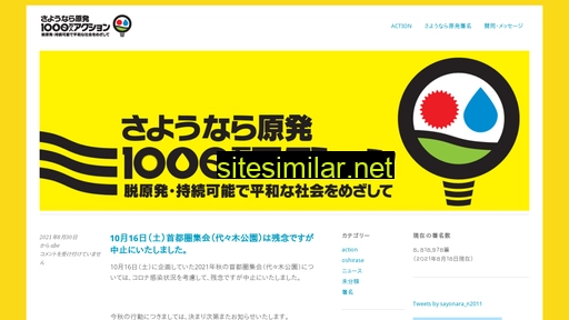 sayonara-nukes.org alternative sites