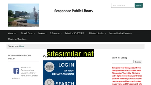 scappooselibrary.org alternative sites