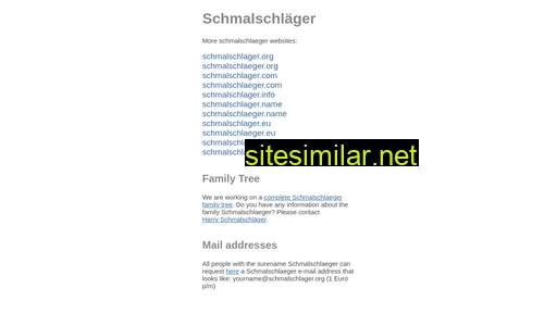 schmalschlager.org alternative sites