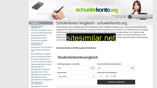 schuelerkonto.org alternative sites
