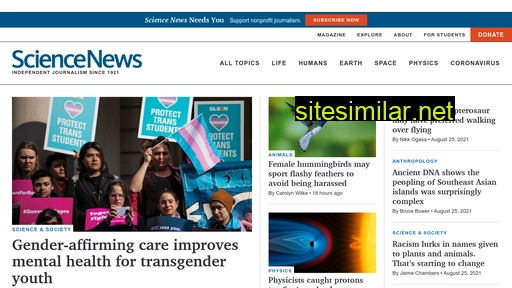 sciencenews.org alternative sites