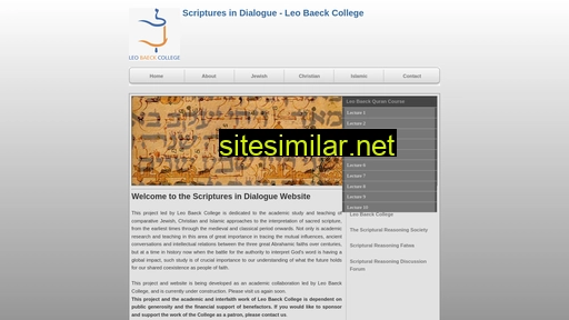 Scripturesindialogue similar sites