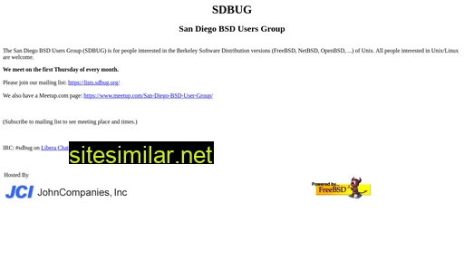 sdbug.org alternative sites