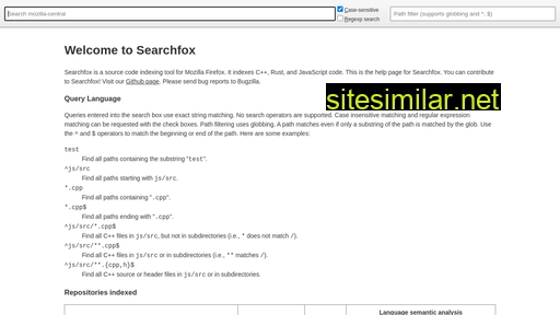 searchfox.org alternative sites