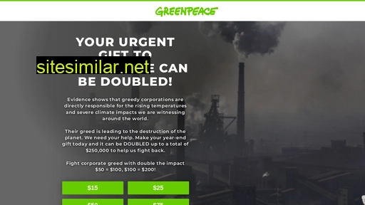secure.greenpeaceusa.org alternative sites