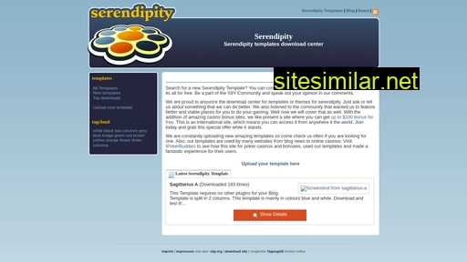 Serendipity-templates similar sites