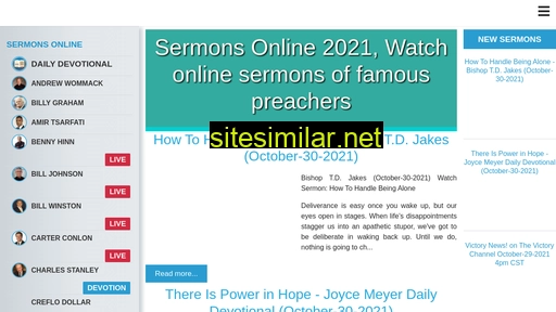 Sermons-online similar sites