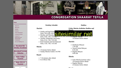 Shaaray-tefilah similar sites