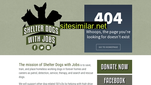 shelterdogswithjobs.org alternative sites