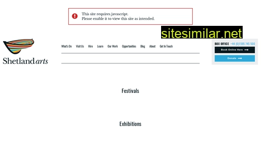 shetlandarts.org alternative sites