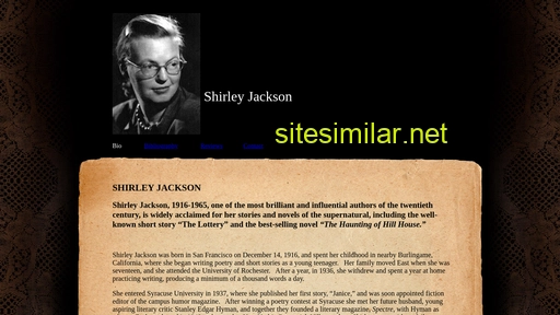 shirleyjackson.org alternative sites