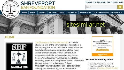 shreveportbarfoundation.org alternative sites