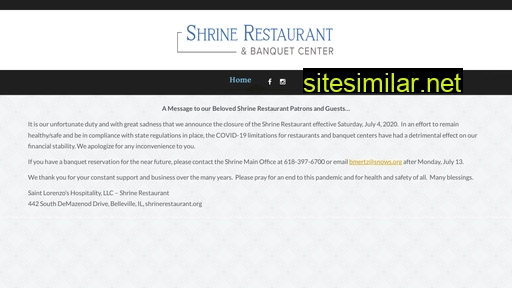 shrinerestaurant.org alternative sites