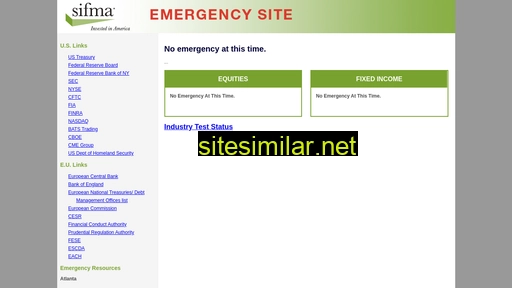 sifmaemergency.org alternative sites