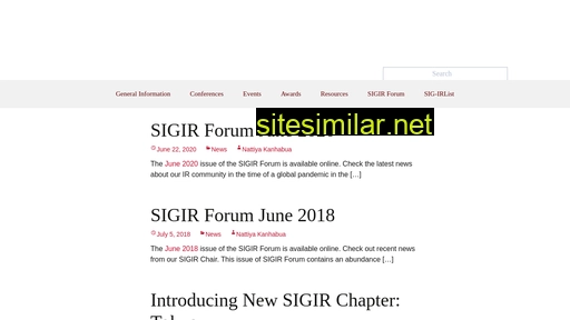 sigir.org alternative sites
