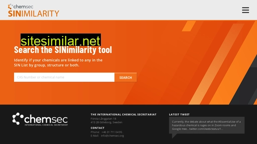 sinimilarity.chemsec.org alternative sites
